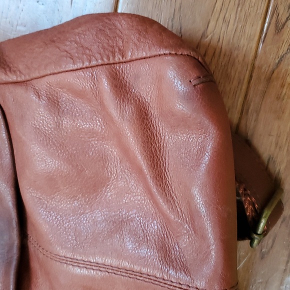 American Leather Co. Liberty Cognac Leather Backpack - Picture 5 of 16